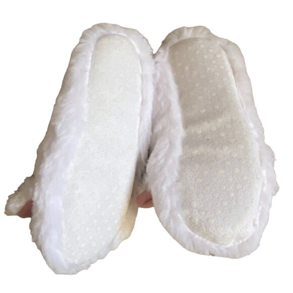 Cat & Jack Toddler Plush Unicorn Slippers With Strap-White-Size 2T/3T-NWT - Picture 3 of 4